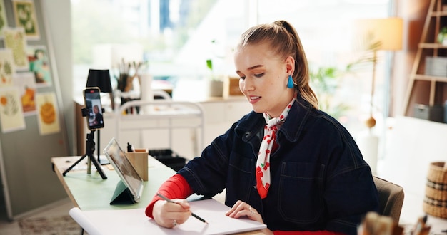 Telephone and notepad on a desk